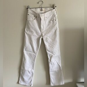 Madewell White Cali Demi-Boot Jeans, size 24